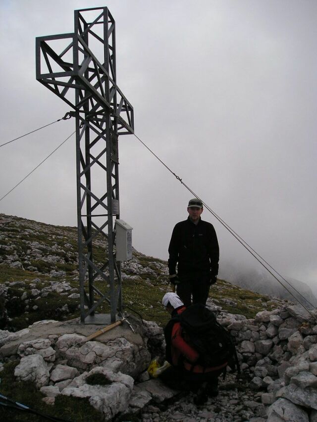 Jsme na vrcholu Niedere Ochsenkogl (2218m.n.m) - 19:55hod-poas se zhoruje