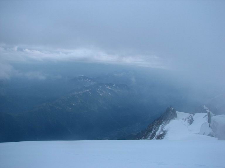 Pohled z Mont Blancu