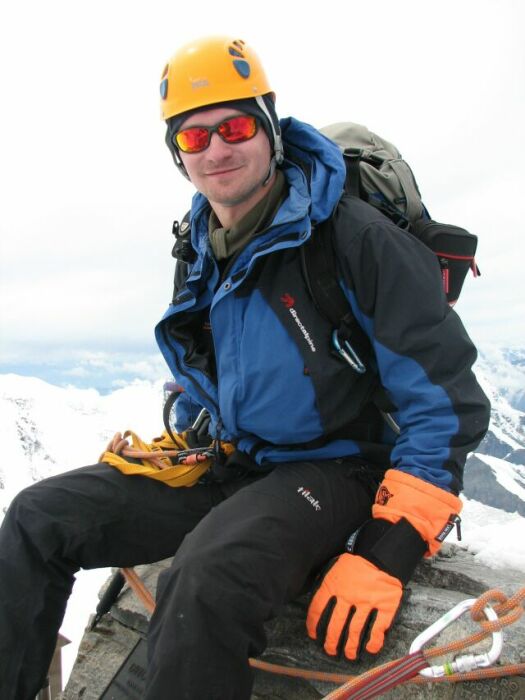 M vrcholov foto na Dufourspitze (4634m.n.m.)